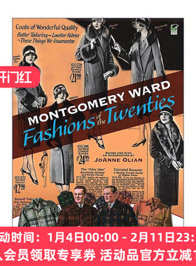 英文原版 Montgomery Ward Fashions of the Twenties 蒙哥马利沃德百货公司 20世纪的时尚 服装设计历史 JoAnne Olian 英文版
