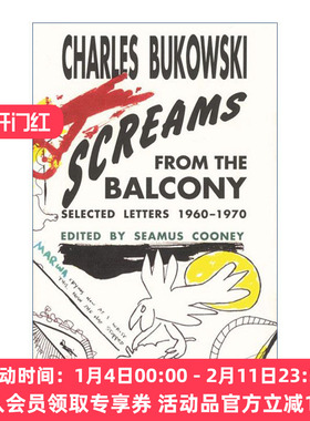 英文原版 Screams from the Balcony 阳台上的尖叫声 布可夫斯基1960-1970书信集 英文版 进口英语原版书籍