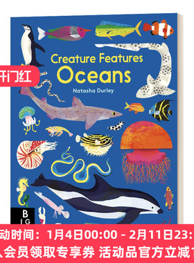 英文原版 Creature Features Oceans 海洋生物 英文版 进口英语原版书籍