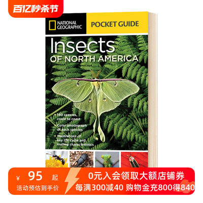 英文原版 National Geographic Pocket Guide to Insects of North America 国家地理北美昆虫袖珍指南 英文版