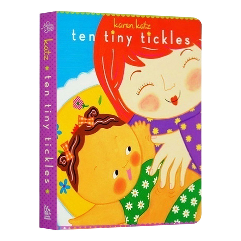 10个挠痒痒 数字书 英文原版绘本 Ten Tiny Tickles 卡伦卡茨 Karen Katz 纸板翻翻书 儿童英语启蒙图画故事书 英文版进口原版书籍