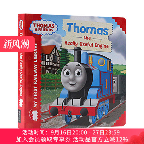 英文原版绘本Thomas & Friends My First Railway Library Thomas the Really Useful Engine托马斯和他的朋友们 儿童启蒙纸板书籍