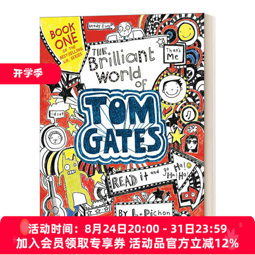 汤姆·盖茨的辉煌世界 英文原版 The Brilliant World of Tom Gates 儿童表演主题小说 L. Pichon 英文版 进口英语原版书籍