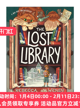 英文原版 The Lost Library 迷失图书馆 精装 猫猫小说 英文版 进口英语原版书籍