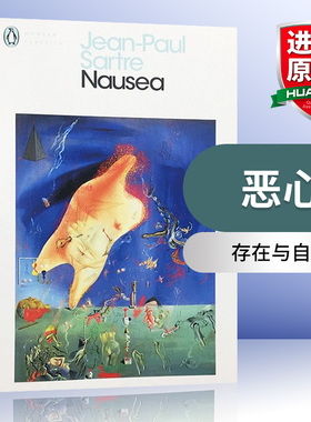 Nausea 恶心 英文原版小说 存在与自由 自我意识 法国存在主义哲学创始人萨特 英文版进口书籍 Penguin Classics 企鹅经典正版