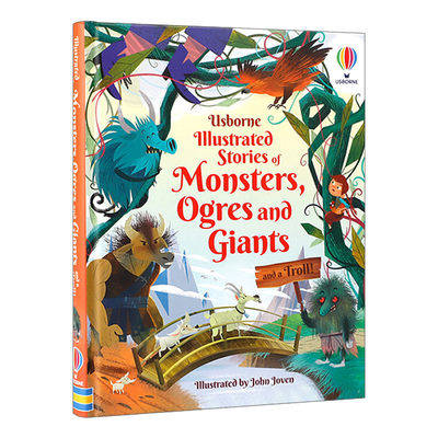 英文原版 Usborne Illustrated Stories of Monsters Ogres and Giants 怪兽 食人魔 巨人和巨魔故事 精装插图版 英文版进口英语书