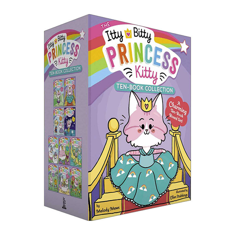 英文原版 The Itty Bitty Princess Kitty Ten-Book Collection 小猫公主系列1-10盒装 贝蒂和凯蒂 英文版 进口英语原版书籍