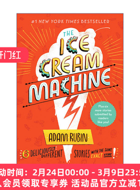 冰淇淋机  英文原版 The Ice Cream Machine 儿童短篇幽默小说集 爱吃玉米饼的龙作者Adam Rubin 英文版 进口英语原版书籍