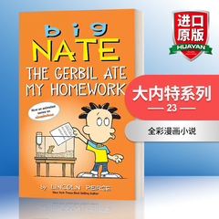 英文原版 Big Nate The Gerbil Ate My Homework 大内特系列23 全彩漫画小说 英文版 进口英语原版书籍