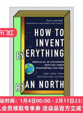 万物发明指南 英文原版 How to Invent Everything 时间旅行者生存手册 瑞安·诺思 精装 英文版 进口英语原版书籍