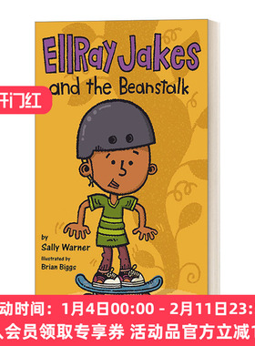 英文原版 EllRay Jakes 05 EllRay Jakes and the Beanstalk 埃雷·杰克系列5 埃雷·杰克与豆茎 儿童社交友谊小说 英文版 进口书