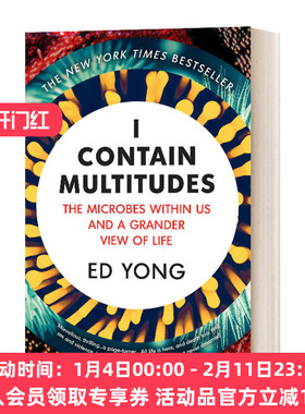 英文原版 I Contain Multitudes 我包罗万象 微生物视野下的生命图景全纪录 人体微生物的奥秘 英文版 进口英语原版书籍
