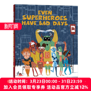 Have 英文原版 英文版 Days Bad Superheroes Even 绘本 一天 超级英雄也有糟糕