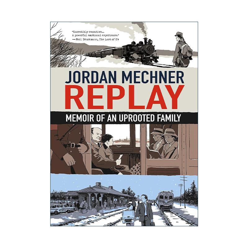 英文原版 Replay 重播 一个流离家庭的回忆 精装 游戏界传奇Jordan Mechner漫画传记 英文版 进口英语原版书籍