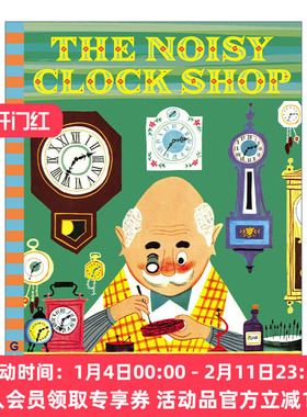 英文原版绘本 The Noisy Clock Shop G&D Vintage 吵闹的钟表店 儿童精装经典绘本 Art Seiden 英文版 进口英语原版书籍