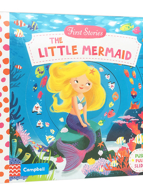 美人鱼 英文原版绘本 Little Mermaid First Stories 童话篇 纸板操作机关书 亲子互动故事书 BUSY系列 英文版儿童英语启蒙认知