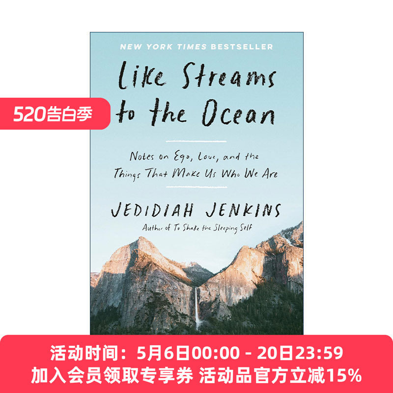 英文原版 Like Streams to the Ocean 像溪流流向海洋 关于自我 爱和造就我们的事物的笔记 传记 Jedidiah Jenkins 进口英语书籍