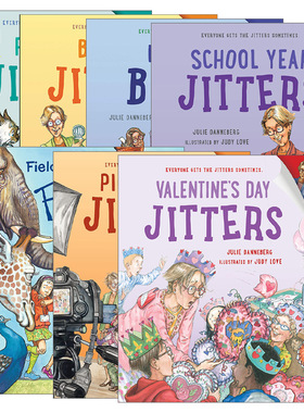 英文原版 The Jitters Series 紧张系列7册 新的环境中如何学会适应 儿童全彩章节桥梁书 Judy Love 英文版 进口英语原版书籍