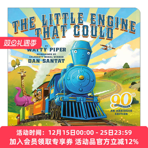 英文原版 The Little Engine That Could 勇敢的小火车头做到了 90周年纪念删节版 儿童经典绘本 Watty Piper 进口英语原版书籍