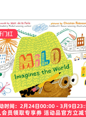 英文原版 Milo Imagines the World米洛畅想世界 儿童精装绘本 纽伯瑞金奖 凯迪克银奖双料得主马特·德拉培尼亚 进口英语原版书籍