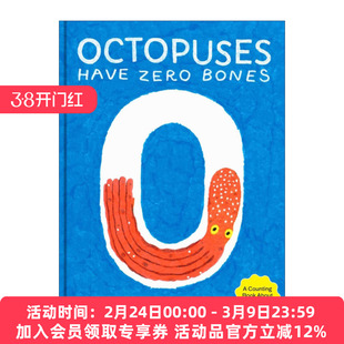 章鱼有多少骨头  英文原版 Octopuses Have Zero Bones 学数字 意大利插画师Andrea Antinori 精装绘本 英文版 进口英语原版书籍