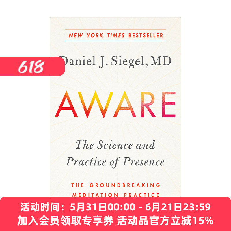 觉知 英文原版 Aware  通向身心合一的心智成长 冥想练习 全脑教养法作者丹尼尔·西格尔 英文版 进口英语原版书籍