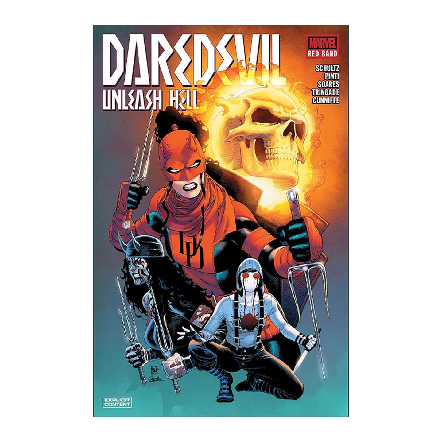 英文原版 Daredevil Unleash Hell Red Band 夜魔侠 释放地狱 红色乐队 漫威漫画 Erica Schultz 英文版 进口英语原版书籍