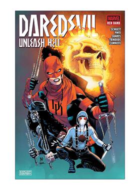 英文原版 Daredevil Unleash Hell Red Band 夜魔侠 释放地狱 红色乐队 漫威漫画 Erica Schultz 英文版 进口英语原版书籍