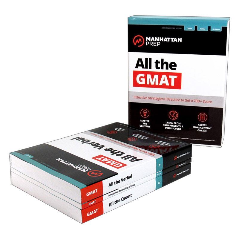 现货 英文原版All the GMAT Content Review曼哈顿 美国研究生管理科学入学考试 全攻略3本套 含6套线上练习题 英文版 进口英语书