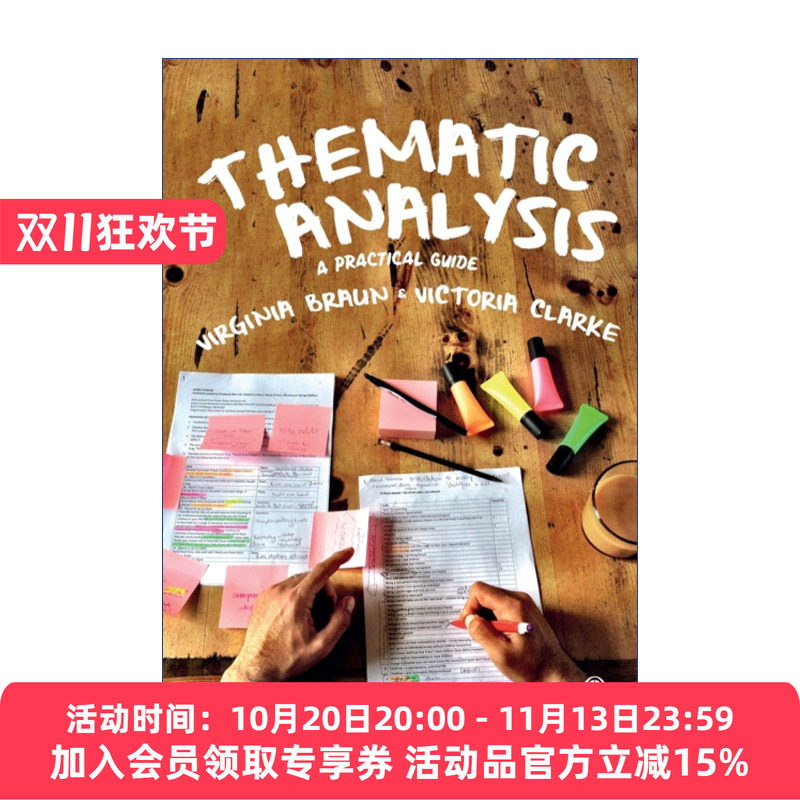 定性研究主题分析法 英文原版 Thematic Analysis 弗吉尼亚·布劳恩 英文版 进口英语原版书籍