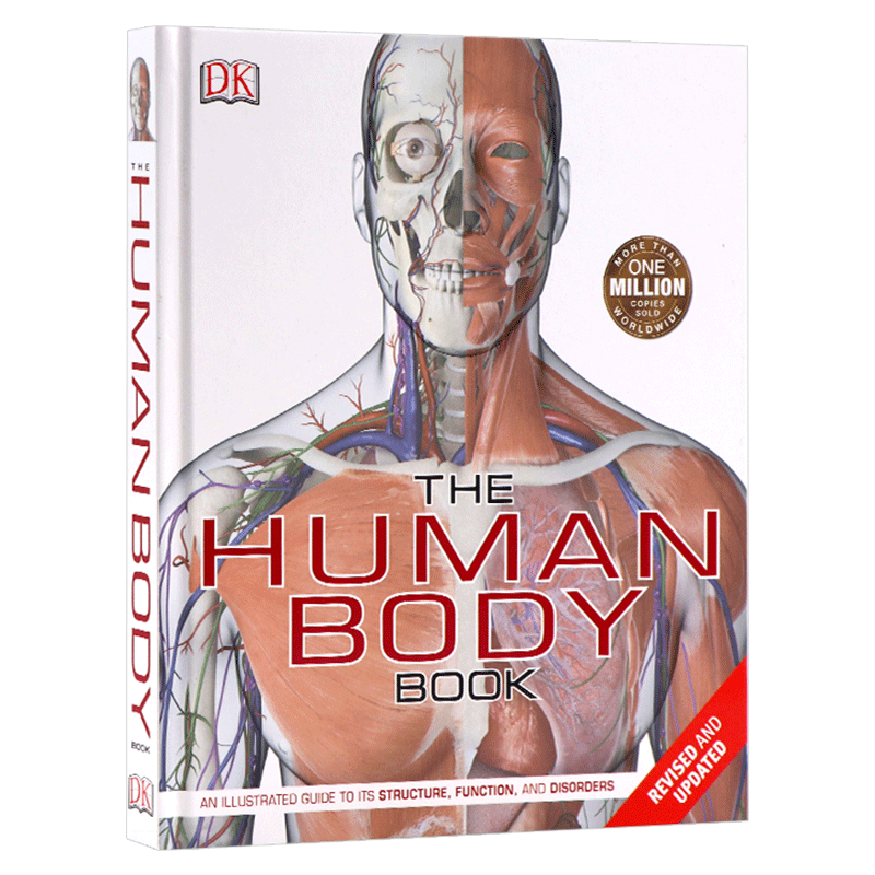 DK人体百科 英文原版 The Human Body Book 人体骨骼肌肉系统运作全方面知识 DK科普图解百科 精装 英文版 进口原版英语书籍