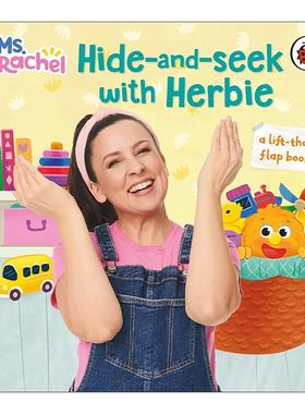 英文原版 Ms Rachel Hide and Seek with Herbie 和赫比捉迷藏 儿童纸板翻翻书 知名育儿博主瑞秋女士 英文版 进口英语原版书籍