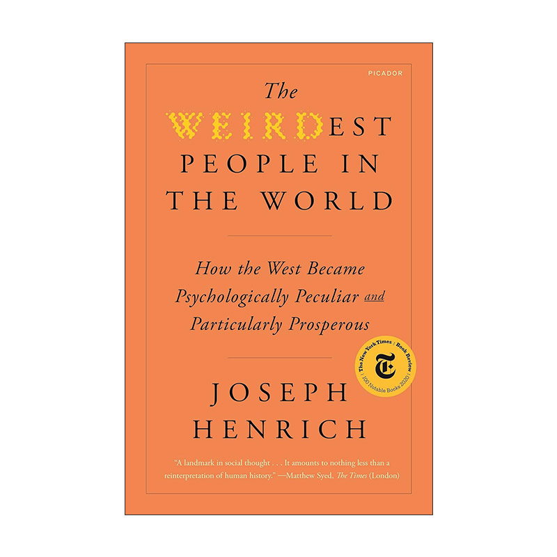 英文原版 The WEIRDest People in the World 世界上非常奇怪的人 西方文化的特立独行如何形成繁荣世界 英文版 进口英语原版书籍