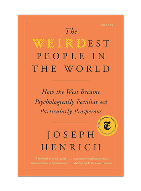 英文原版 The WEIRDest People in the World 世界上非常奇怪的人 西方文化的特立独行如何形成繁荣世界 英文版 进口英语原版书籍