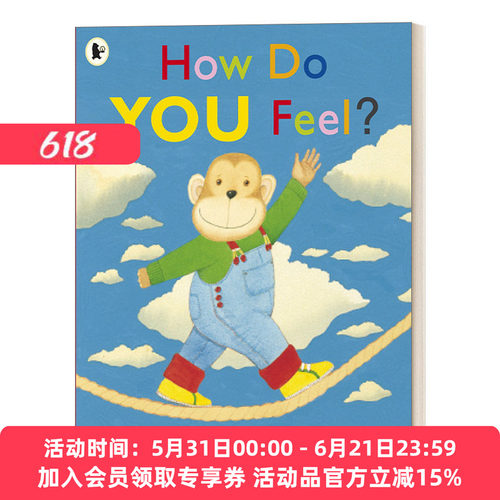 英文原版绘本 How Do You Feel 你感觉怎么样 大开绘本 国际安徒生奖插画家安东尼布朗Anthony Browne 英文版 进口英语原版书籍