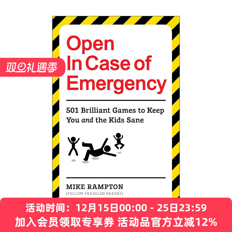 英文原版 Open In Case of Emergency 紧急情况下打开 501个远离无聊的家庭游戏 英文版 进口英语原版书籍