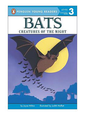 英文原版 Bats Penguin Young Readers Level 3 蝙蝠 动物科普百科 企鹅青少分级阅读3级 英文版 进口英语原版书籍