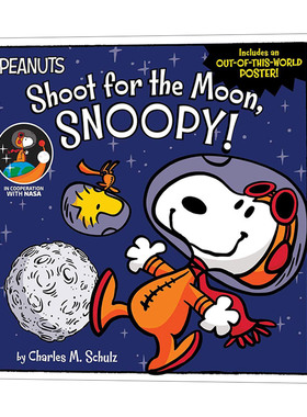 向月球射击！史努比 英文原版 Shoot for the Moon  Snoopy! 英文版 进口英语原版书籍