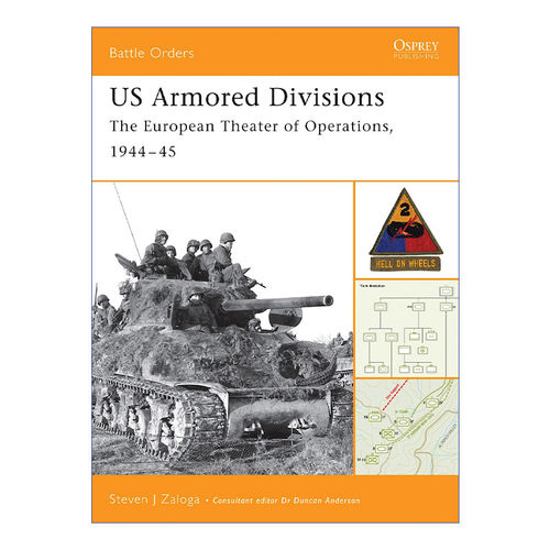 二战欧洲战区美国装甲部队1944-1945 英文原版 US Armored Divisions 作战序列系列 英文版 进口英语原版书籍