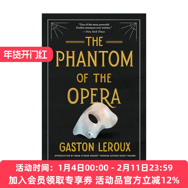 英文原版 The Phantom of the Opera 歌剧魅影 剧院魅影 歌剧院的幽灵 Gaston Leroux 英文版 进口英语原版书籍