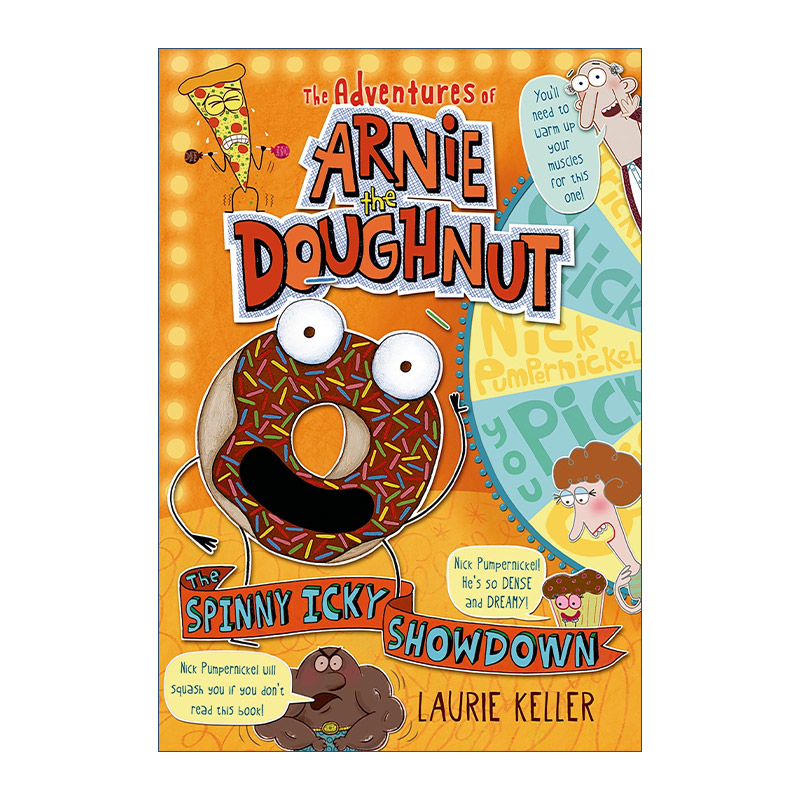 甜甜圈阿尼的冒险  英文原版 The Spinny Icky Showdown: Adventures of Arnie the Doughnut 章节书 英文版 进口英语原版书籍