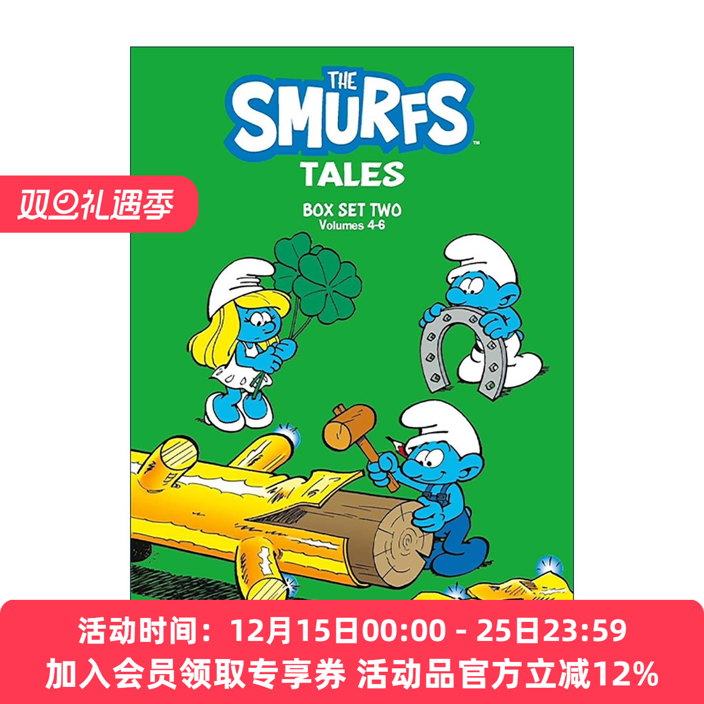 英文原版 The Smurfs Tales Boxset 蓝精灵故事4-6册盒装 英文版 进口英语原版书籍