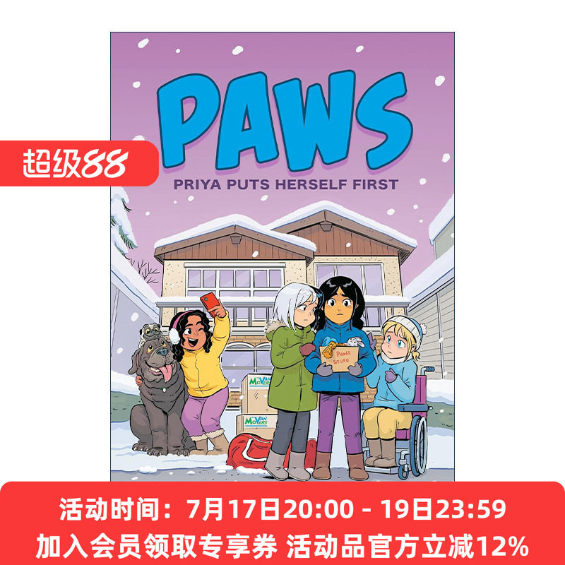 爪子系列  英文原版 PAWS Priya Puts Herself First 普丽娅把自己放在第一位 儿童精装漫画 英文版 进口英语原版书籍