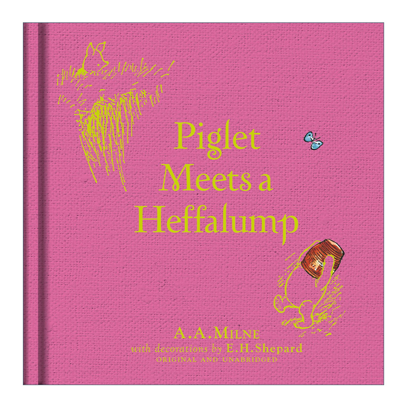 英文原版 Winnie-The-Pooh Piglet Meets A Heffalump小熊维尼精装彩色插画故事书 小猪遇见长鼻怪 A.A.米尔恩经典故事 进口英语书