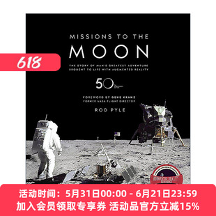 英文原版 Missions To The Moon 登月使命 AR实境体验人类首次登月全过程 精装 英文版 进口英语原版书籍