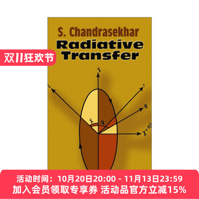 辐射传输 英文原版 Radiative Transfer Subrahmanyan Chandrasekhar 英文版 进口英语原版书籍