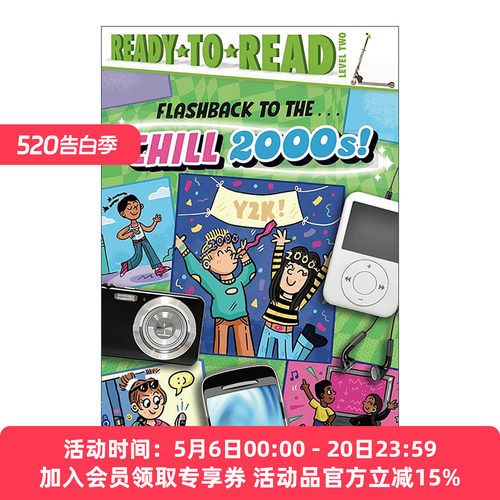 英文原版 Flashback to the Chill 2000s 闪现千禧年代 准备读分级2 英文版 进口英语原版书籍