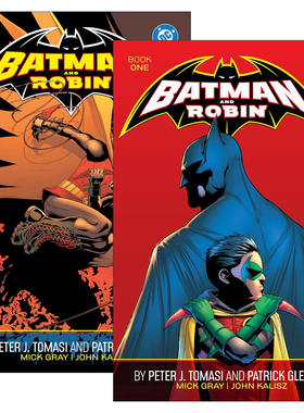 英文原版 Batman and Robin by Peter J. Tomasi and Patrick Gleason 蝙蝠侠与罗宾2册 DC漫画 英文版 进口英语原版书籍