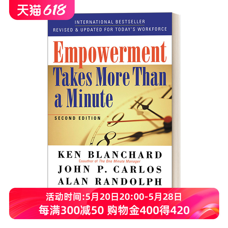 授权不止一分钟英文原版 Empowerment Takes More Than a Minute释放员工的力量领导学企业管理 Ken Blanchard进口英语书籍