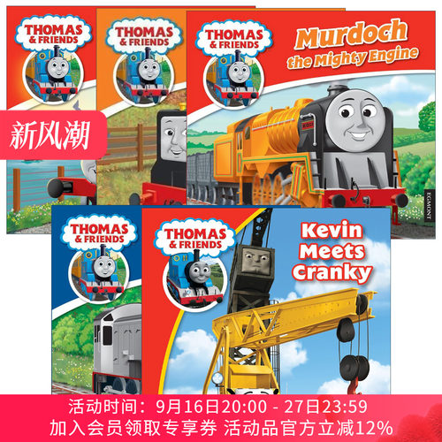 英文原版 Thomas & Friends 托马斯和朋友们系列绘本5册 托马斯小火车 凯文遇见克兰奇 丹尼斯 路西 默多克 英文版 进口原版书籍